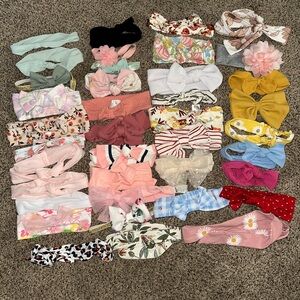 Colorful baby Headband/bow Set